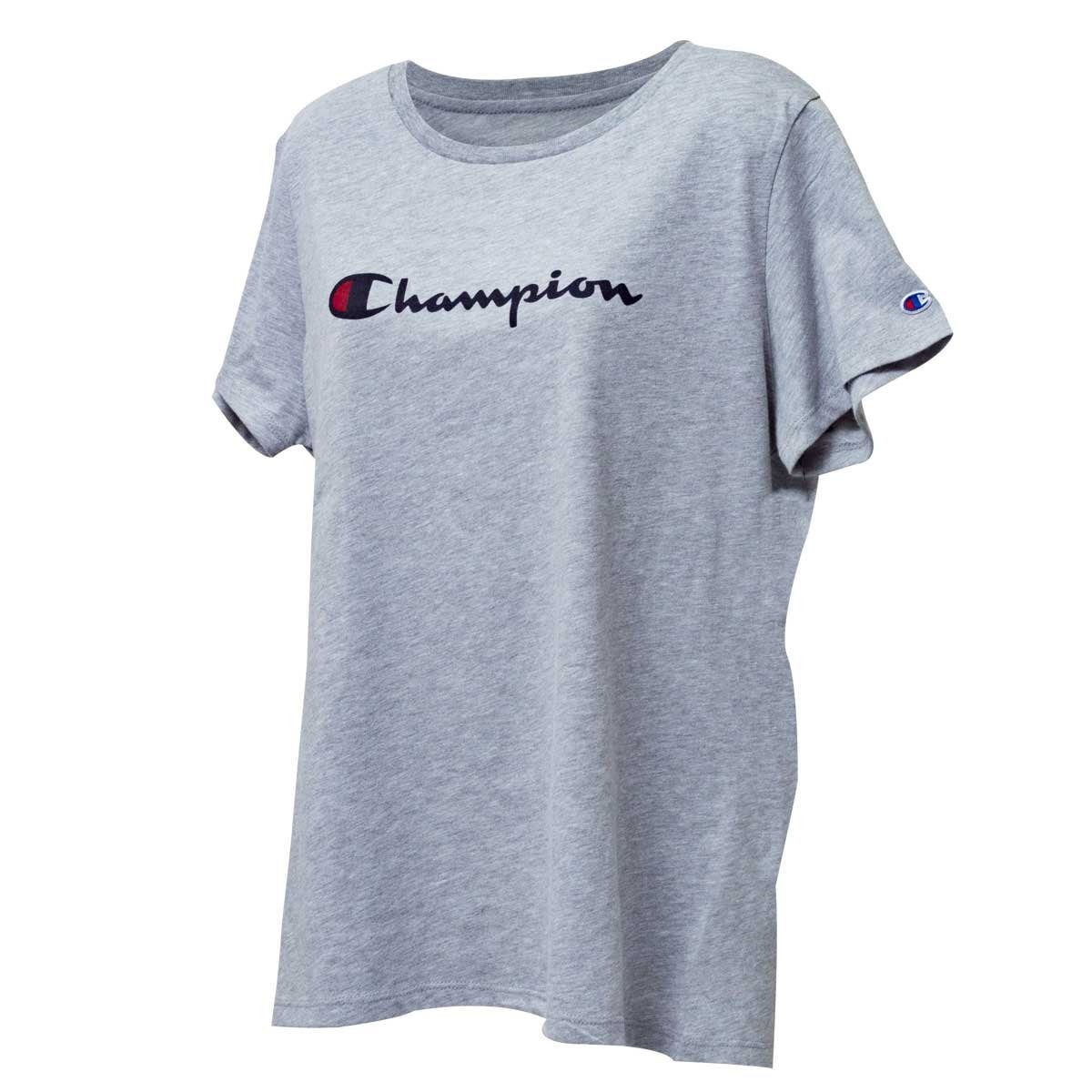 Playera Manga Corta Gris Claro Champion - Dama