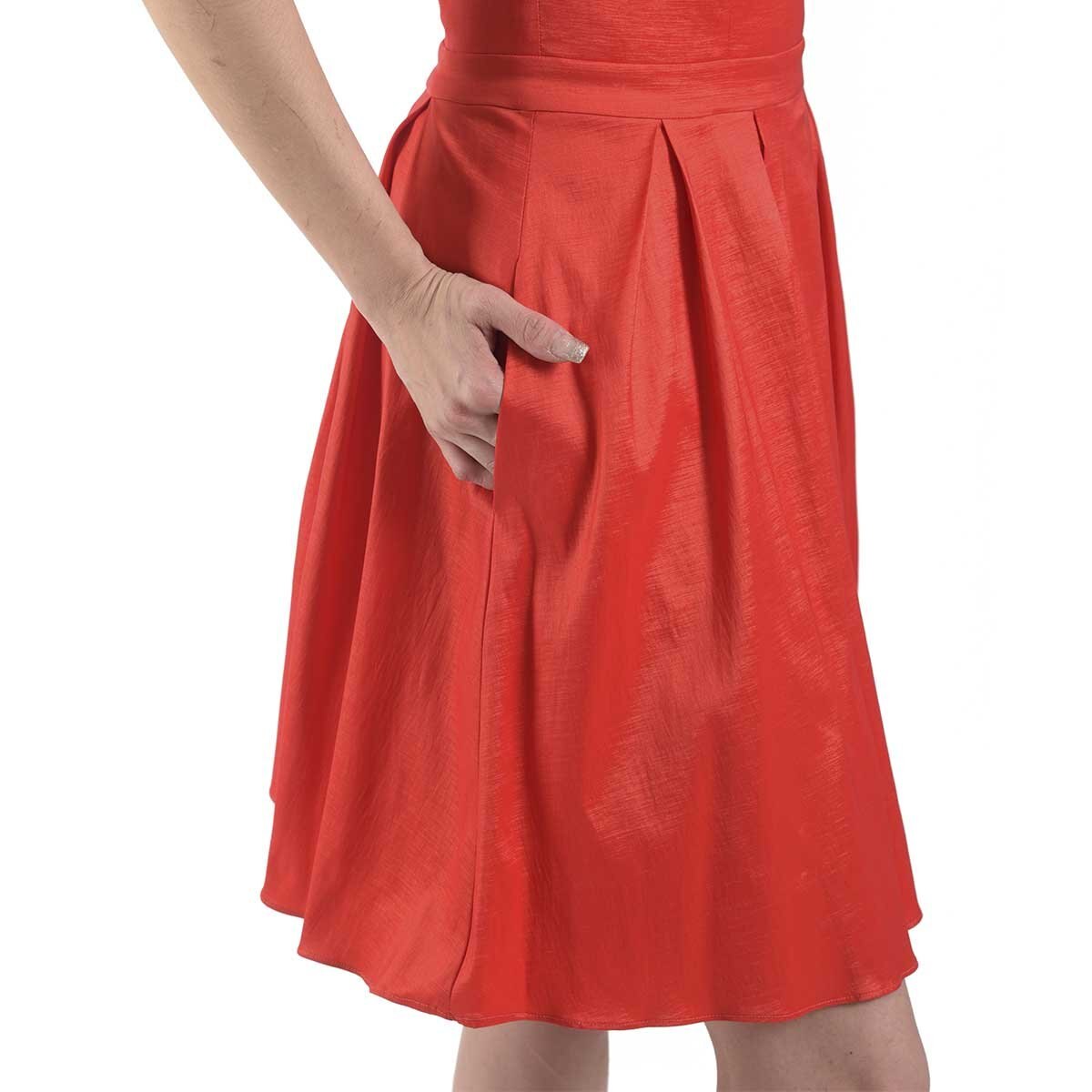 Vestido Corto de Tafeta Nikki Italy