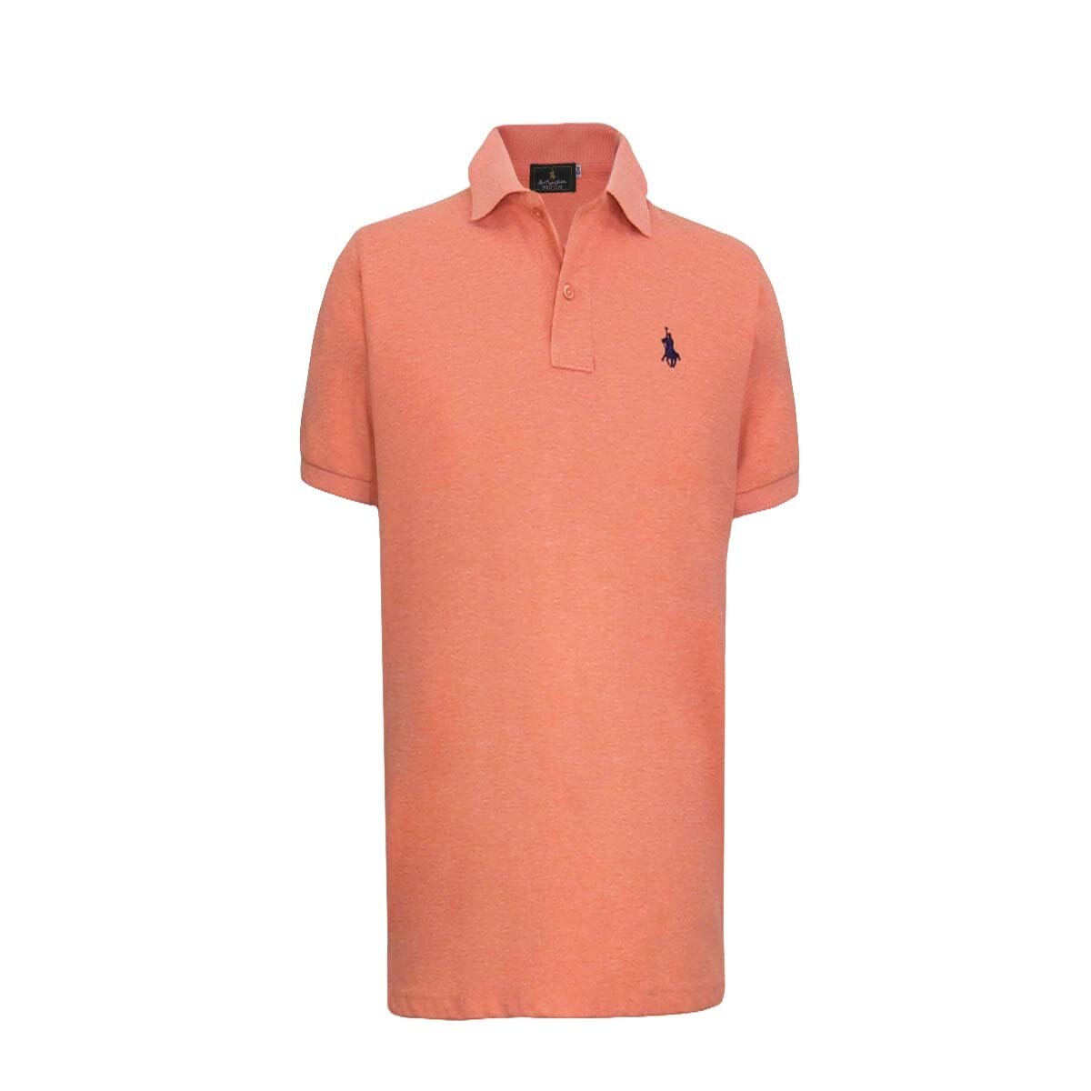 Playera Manga Corta Jaspe Naranja Polo Club para Caballero