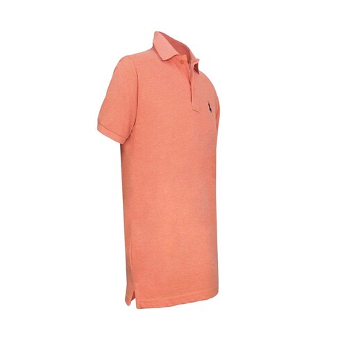 Playera Manga Corta Jaspe Naranja Polo Club para Caballero