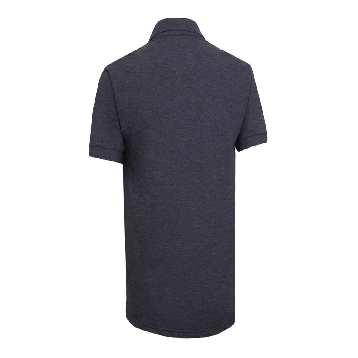 Playera Manga Corta Jaspe Negra Polo Club para Caballero