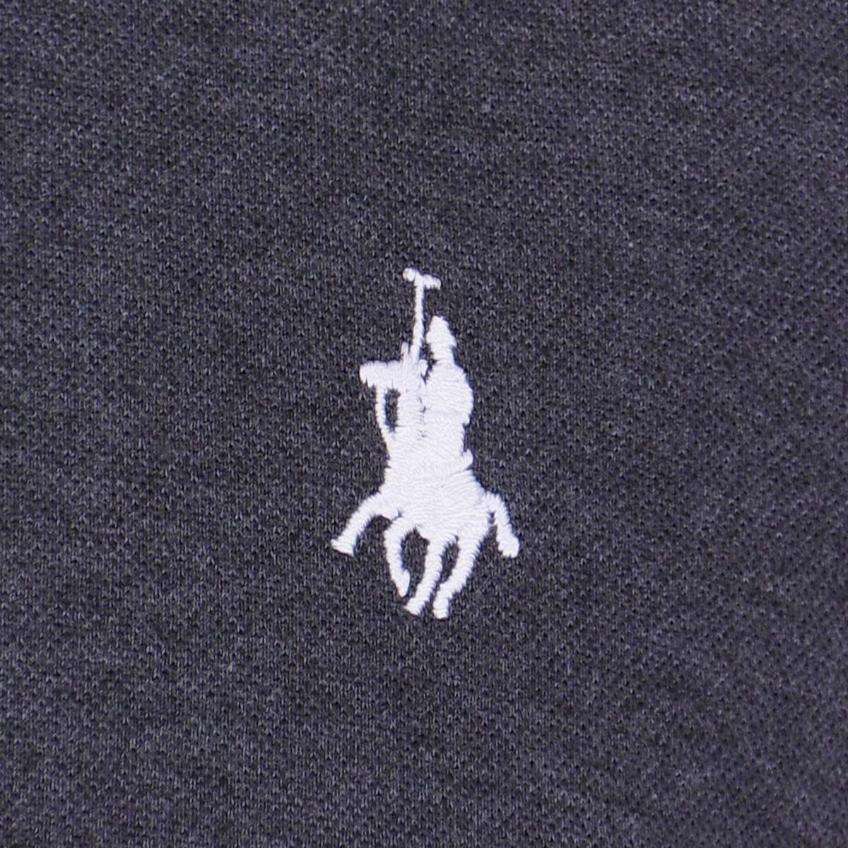 Playera Manga Corta Jaspe Negra Polo Club para Caballero