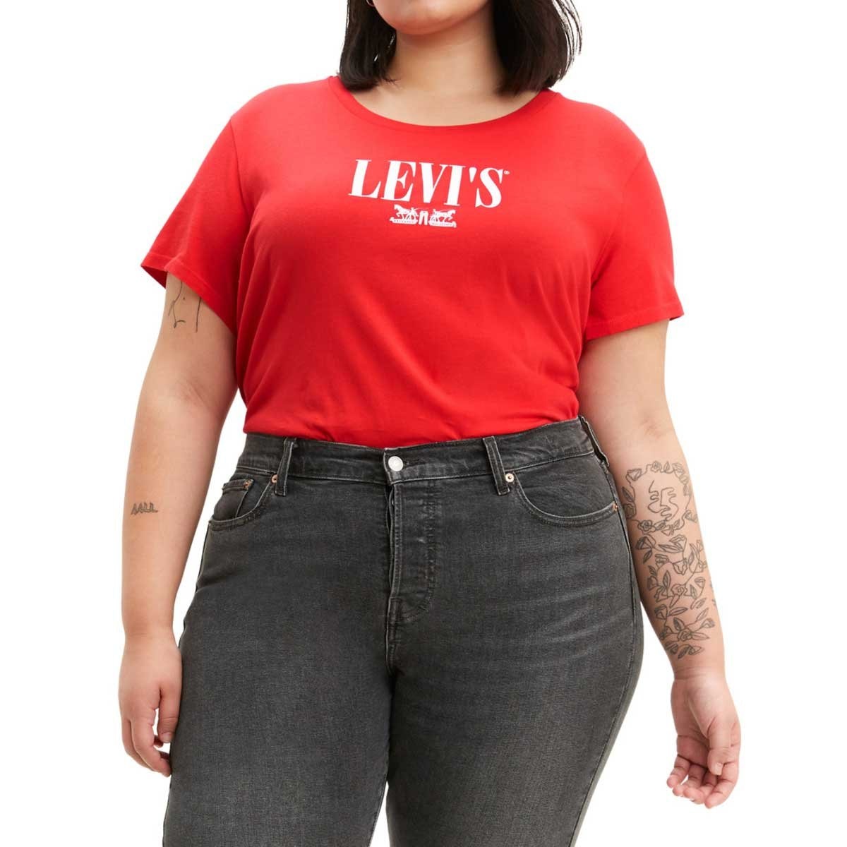 Playera para Dama Roja Perfect Plus Graphic Tee Shirt Levi's