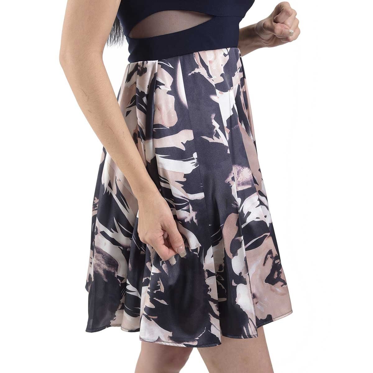 Vestido Corto off Shoulder Estampado Nikki Italy