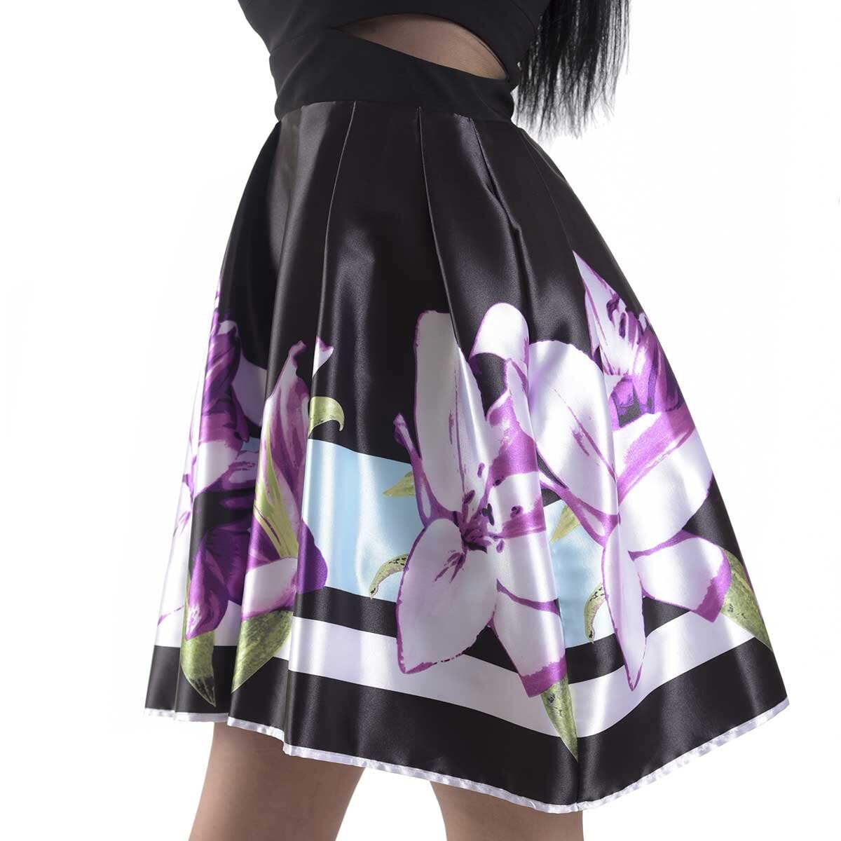 Vestido Corto off Shoulder Estampado Nikki Italy