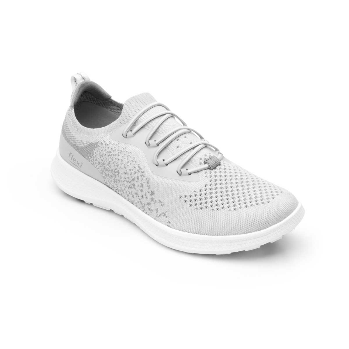 Tenis Textil Color Gris Flexi
