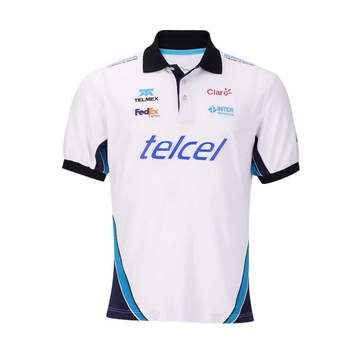 Polo Escudería Telmex Blanca para Caballero 20 Pole Position