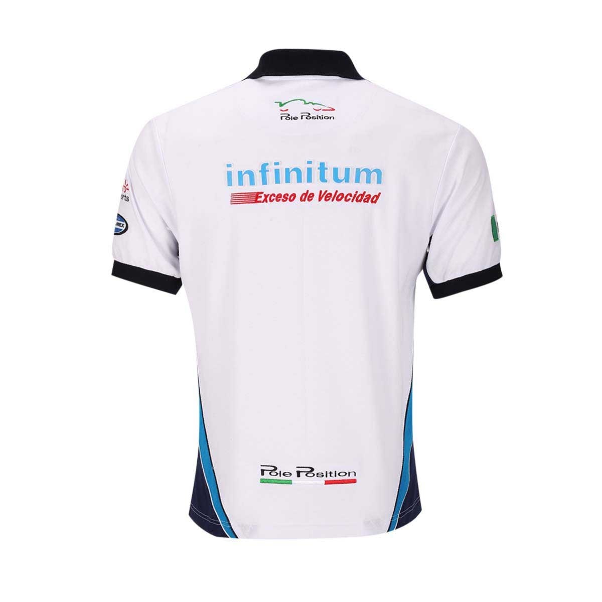 Polo Escudería Telmex Blanca para Caballero 20 Pole Position