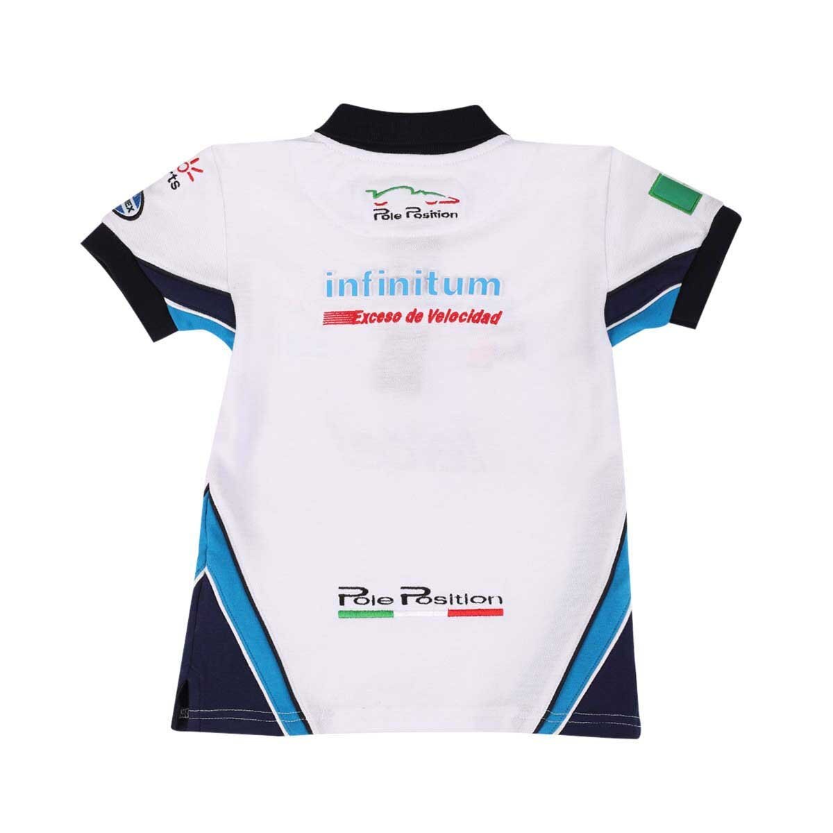 Polo Escudería Telmex Blanca para Niño 20 Pole Position
