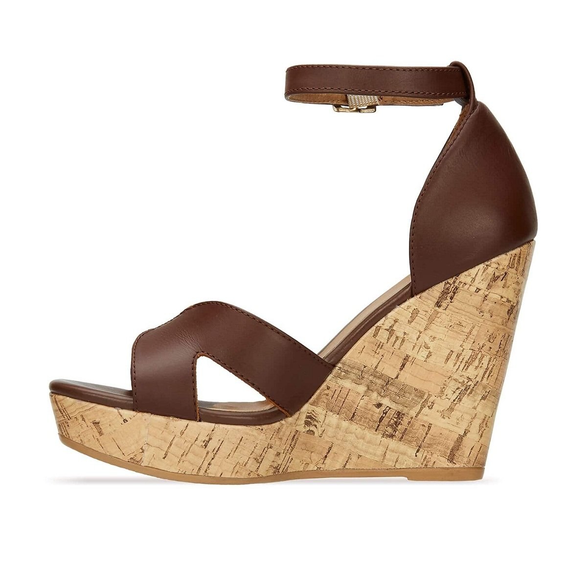 Sandalia Café Ankle Strap Suela de Corcho Andrea