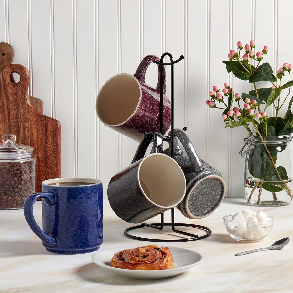 5 Tarros con Rack Tabletops Avenue