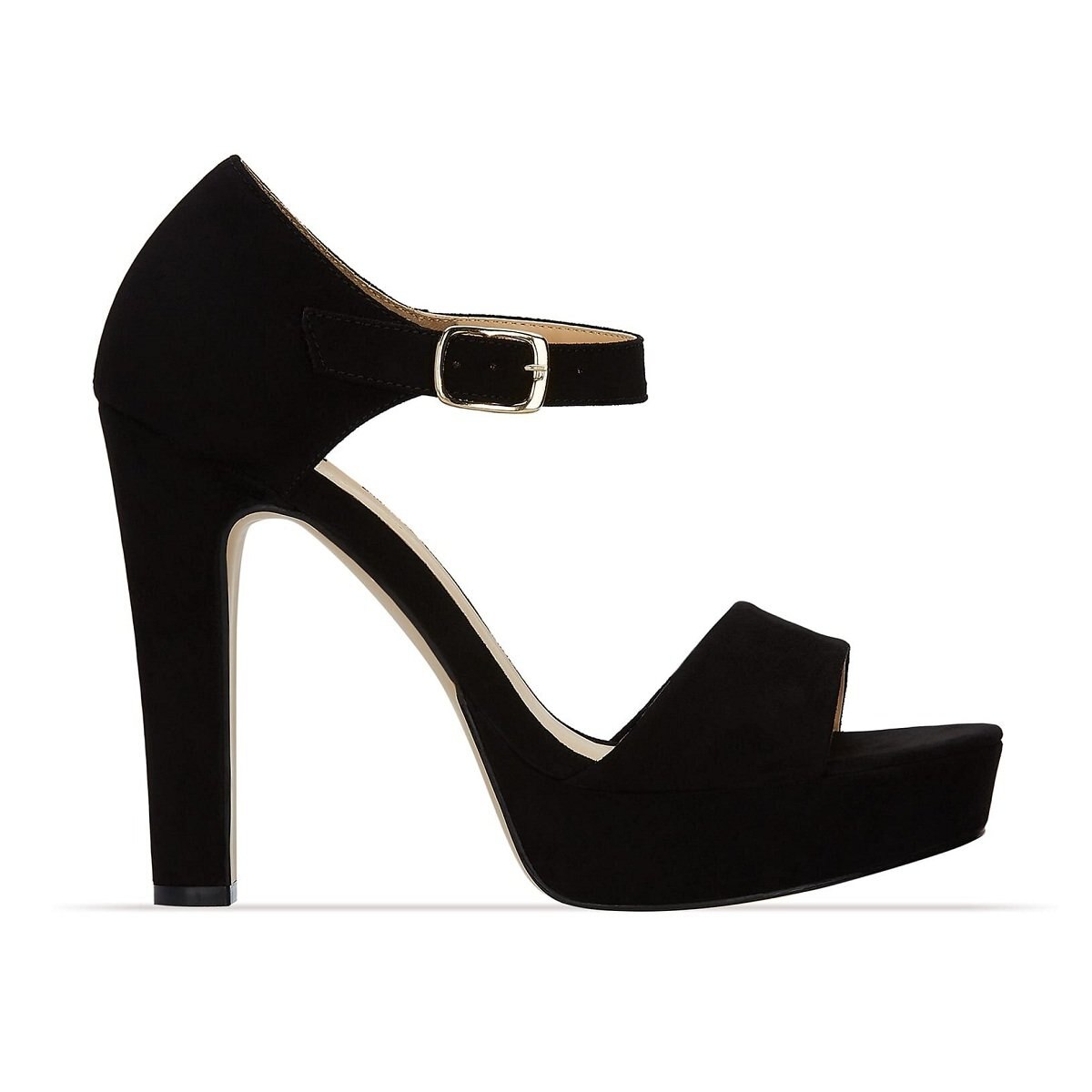 Sandalia Negra Media Plataforma Andrea