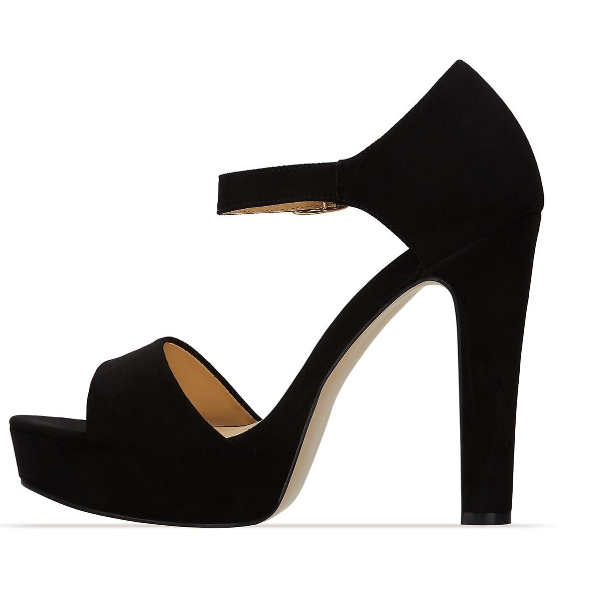Sandalia Negra Media Plataforma Andrea