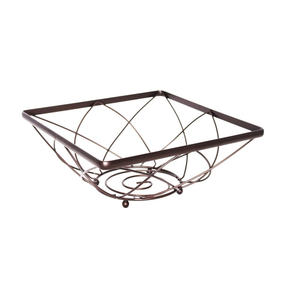 Home Nature Cesto Metal de Frutas Bronce
