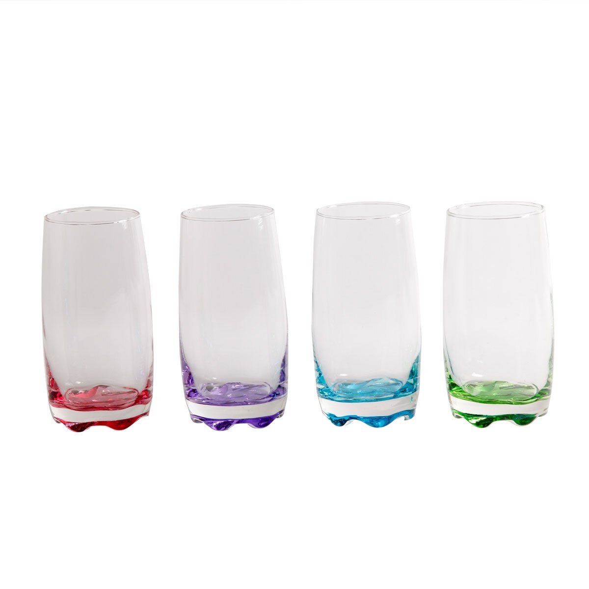 Set de 8 Vasos con Fondo de Color, Karissa