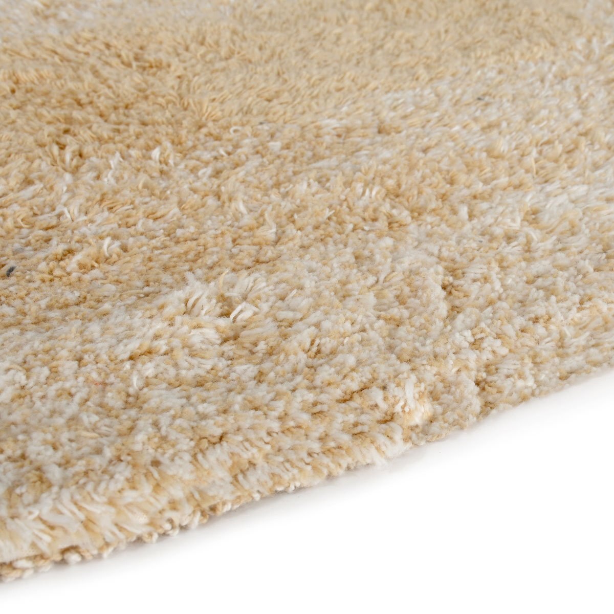 Home Nature Tapete Ovalado Jaspeado Beige 100% Algodón 40X60 Cm