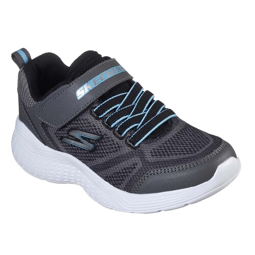 Tenis Choclo con Velcro Gris Negro Skechers