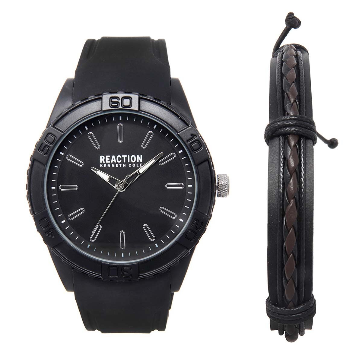 Reloj para Caballero con Correa de Piel Negro Kenneth Cole Reaction