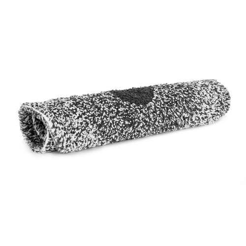 Home Nature Tapete Ovalado Jaspeado Gris 100% Algodón 40X60 Cm