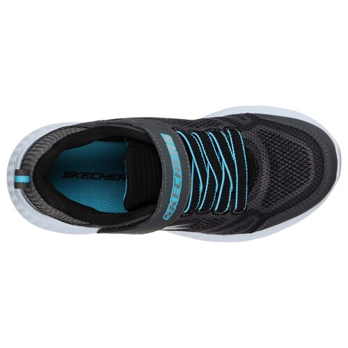 Tenis Choclo con Velcro Gris Negro Skechers