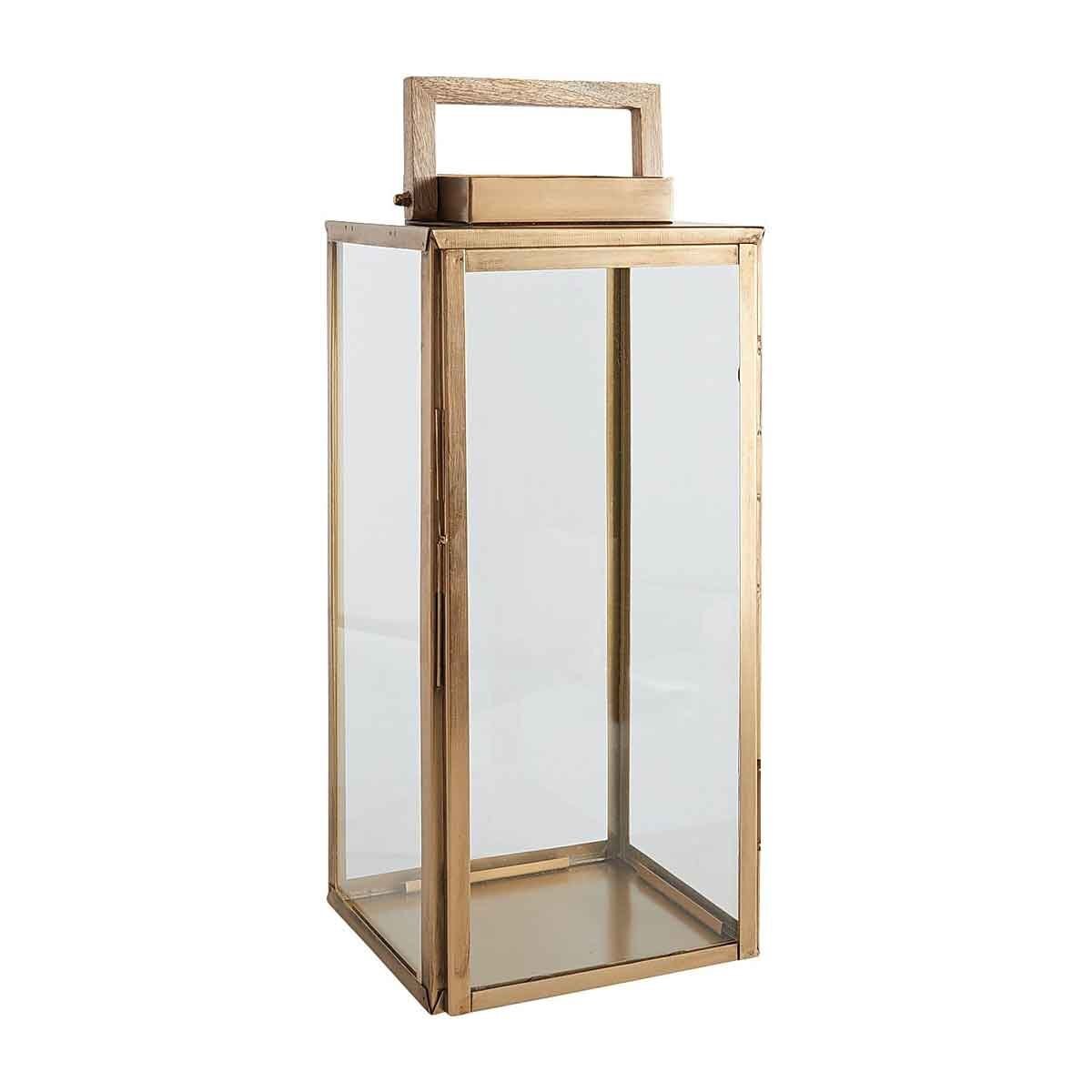 Linterna Rainer Gld Wood Pier 1 Imports