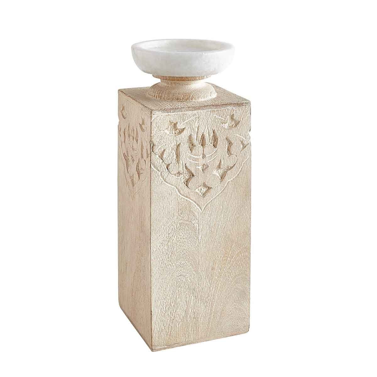 Candelero Wood Marble Pier 1