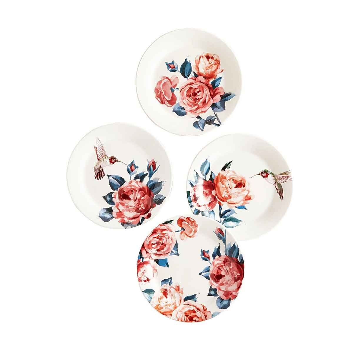 Plato para Ensalada Rose & Humming 4 Pz Pier 1