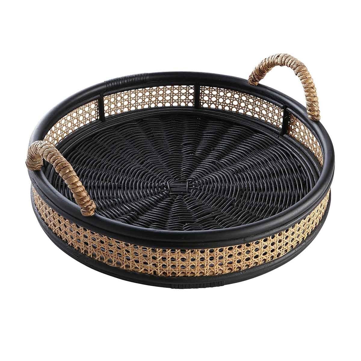 Charola Black Natural Rattan Pier 1 Imports