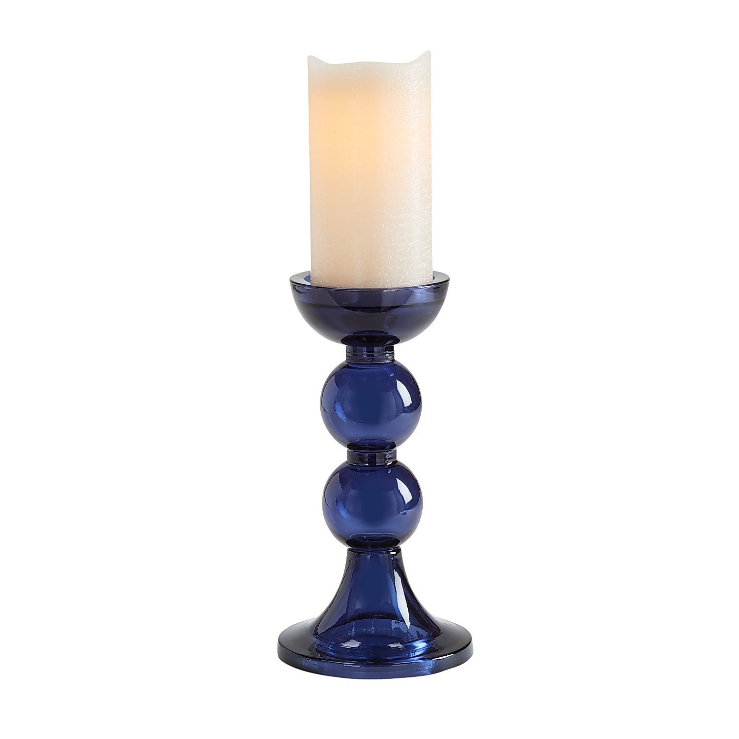 Candeleo Pillar Blue Glass Pier 1 Imports