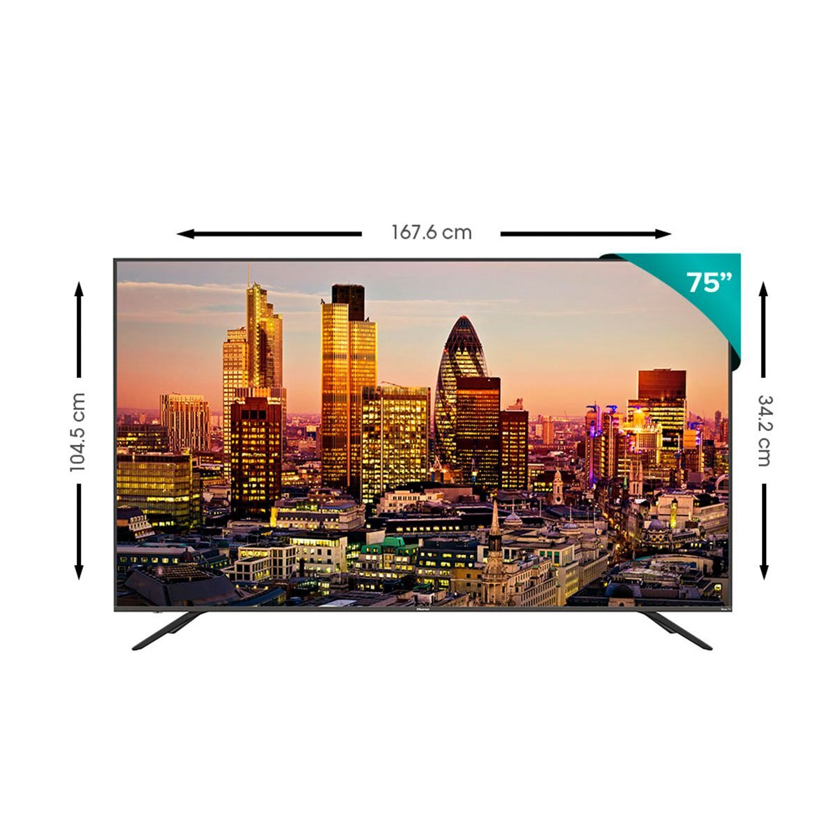 Pantalla 75" Uhd Roku 75R6Fm Hisense