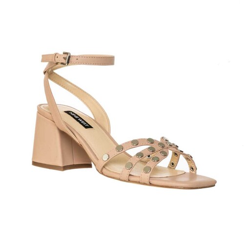Sandalia con Pulsera al Tobillo Color Carne Nine West