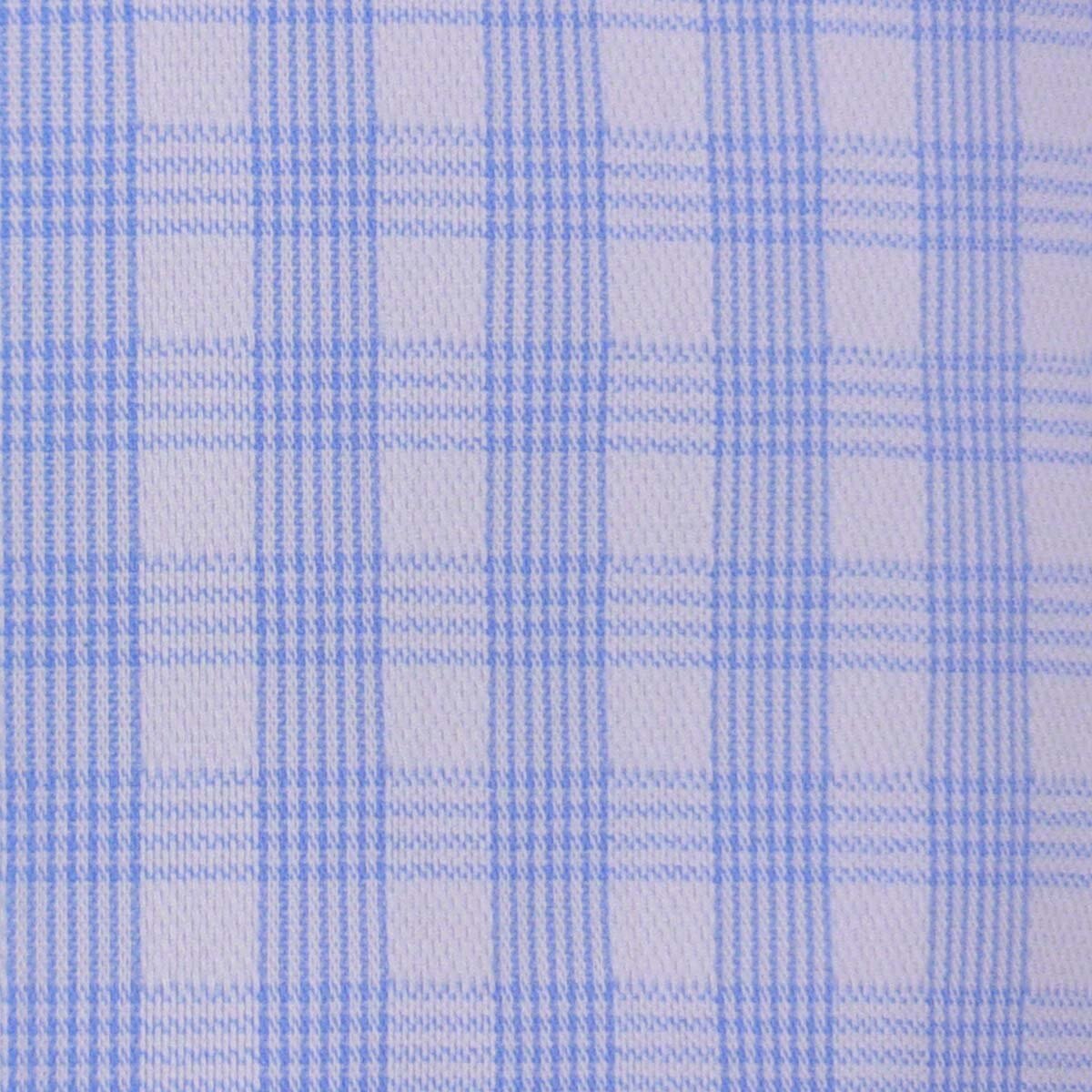 Camisa Manga Corta con Cuadros Azul Polo Club para Caballero