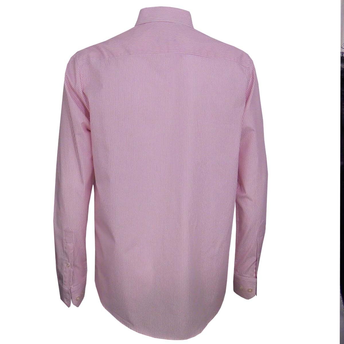 Camisa Manga Larga de Rayas Rosa Polo Club para Caballero