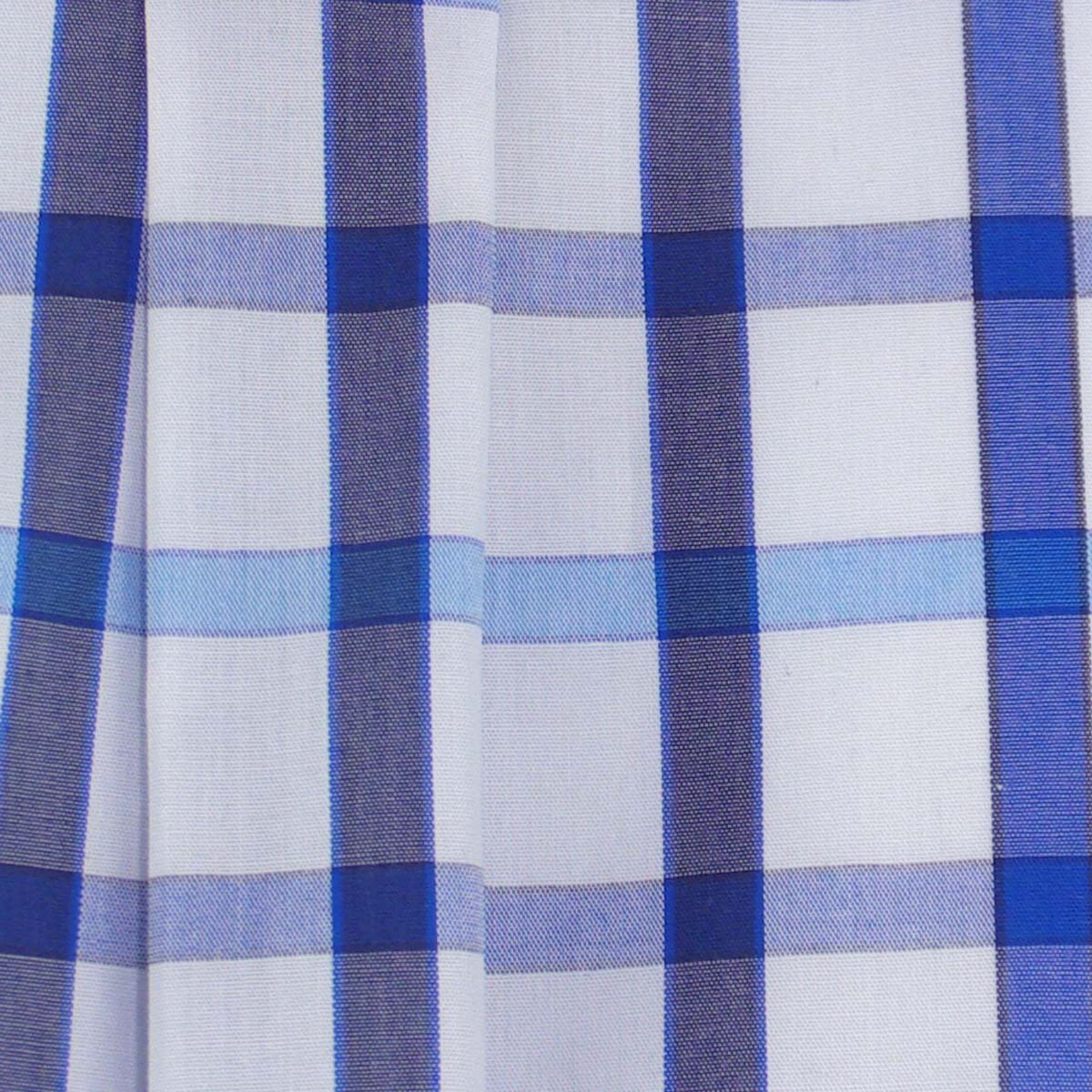 Camisa Manga Corta de Cuadros Azul Polo Club para Caballero