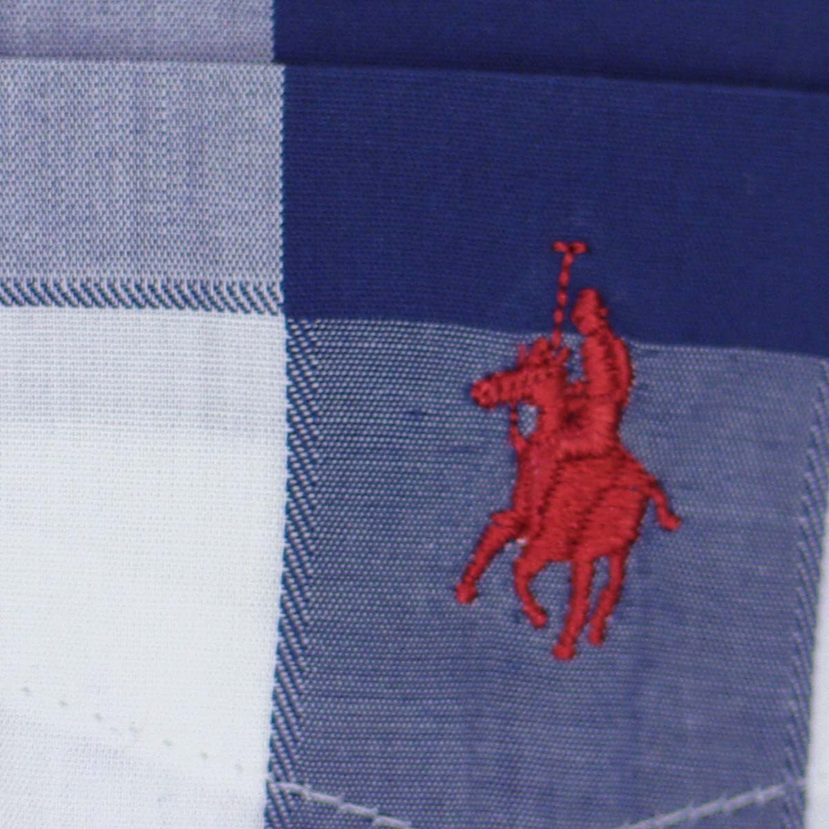 Camisa Manga Corta de Cuadros Azul Polo Club para Caballero