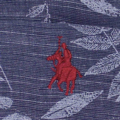Camisa Manga Corta Estampada Azul Polo Club para Caballero