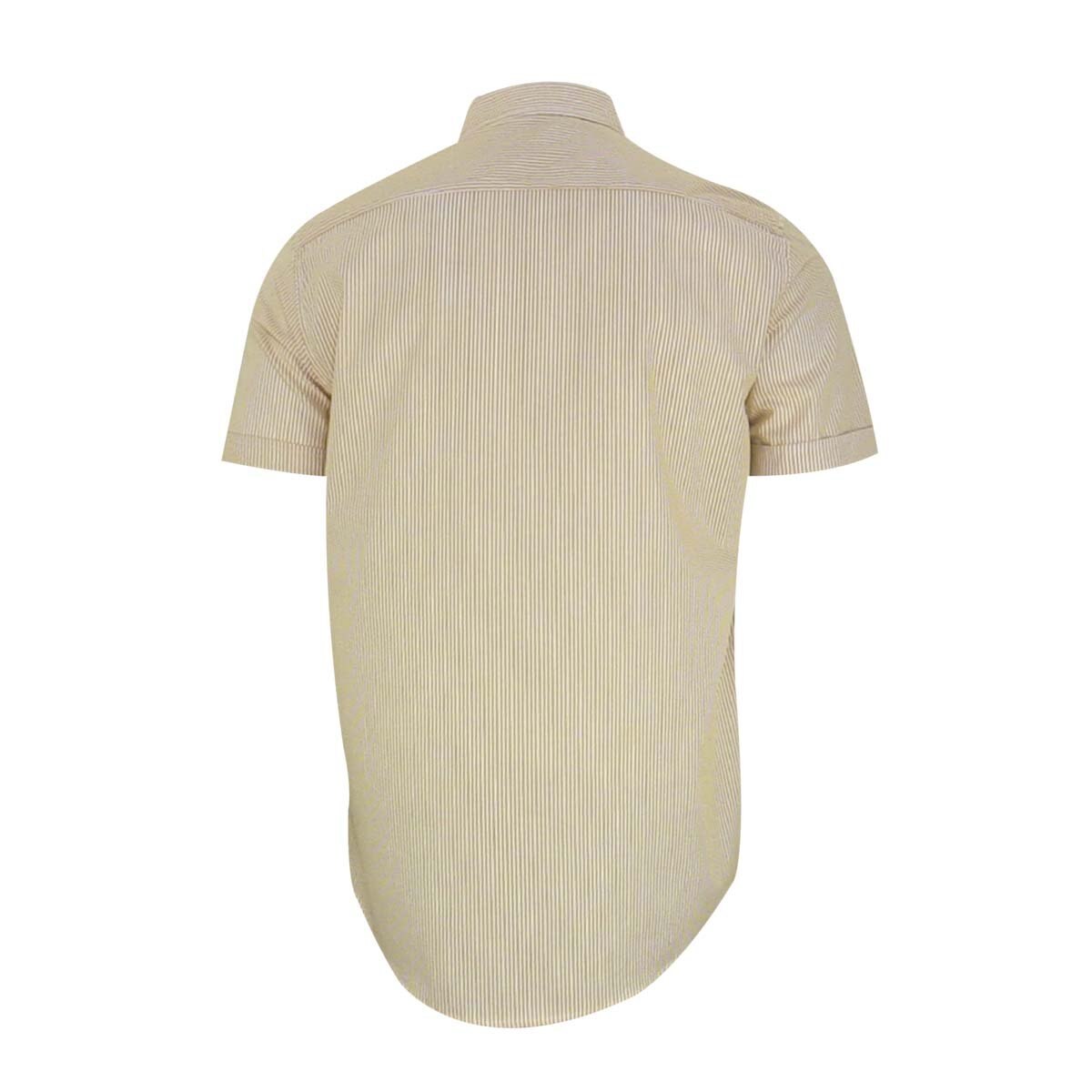 Camisa Manga Corta a Rayas Amarillo Polo Club para Caballero