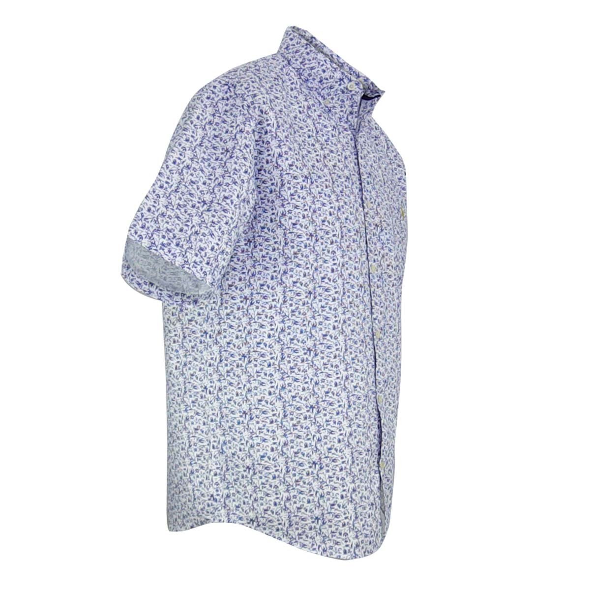 Camisa Manga Corta Estampada Blanco Polo Club para Caballero