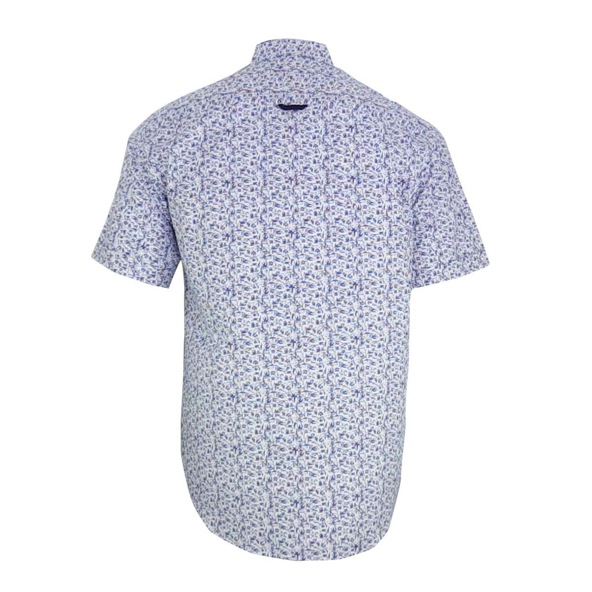Camisa Manga Corta Estampada Blanco Polo Club para Caballero