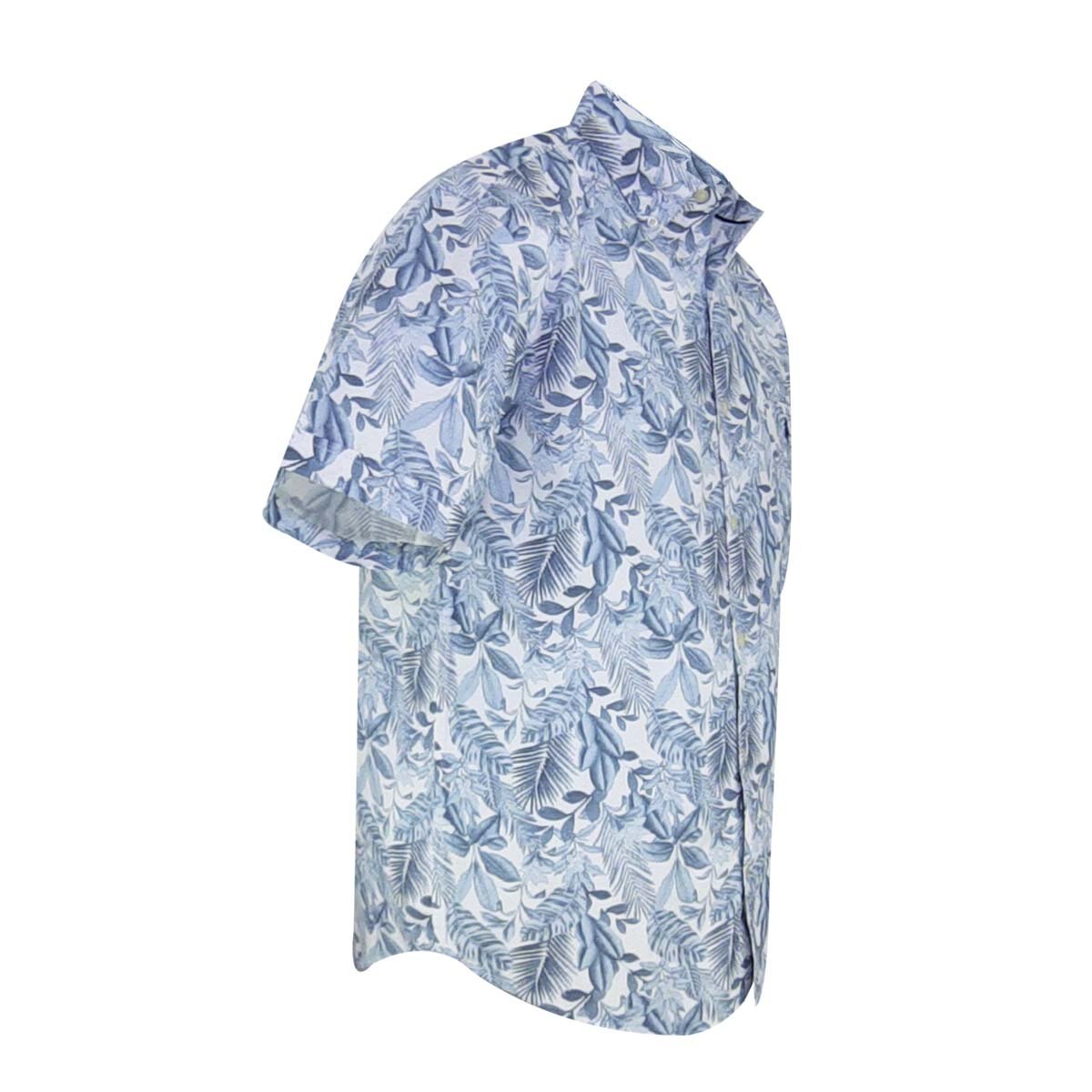 Camisa Manga Corta Estampada Blanco Polo Club para Caballero