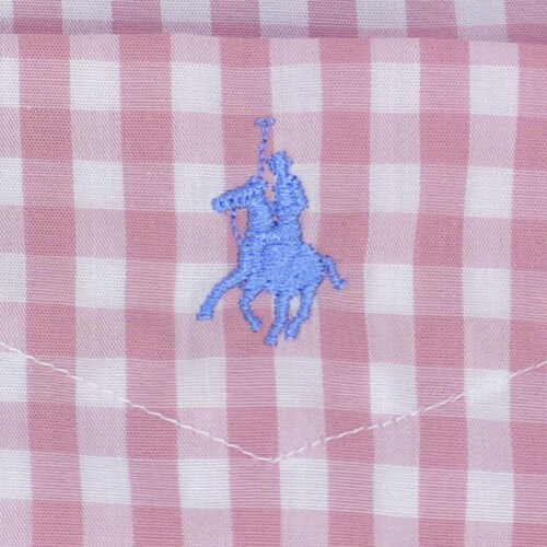 Camisa Manga Corta a Cuadros Rosa Polo Club para Caballero