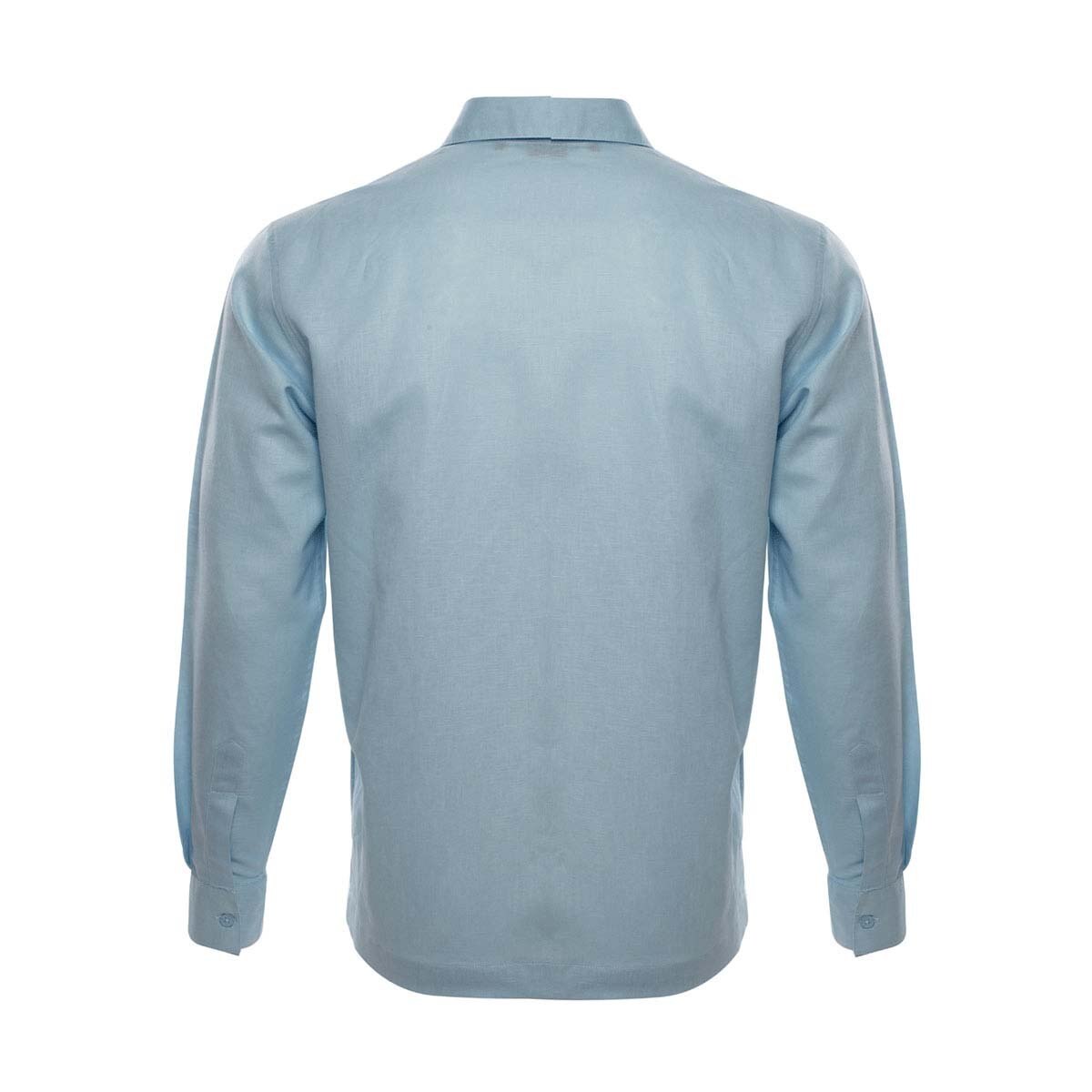 Camisa Manga Larga Azul Costavana