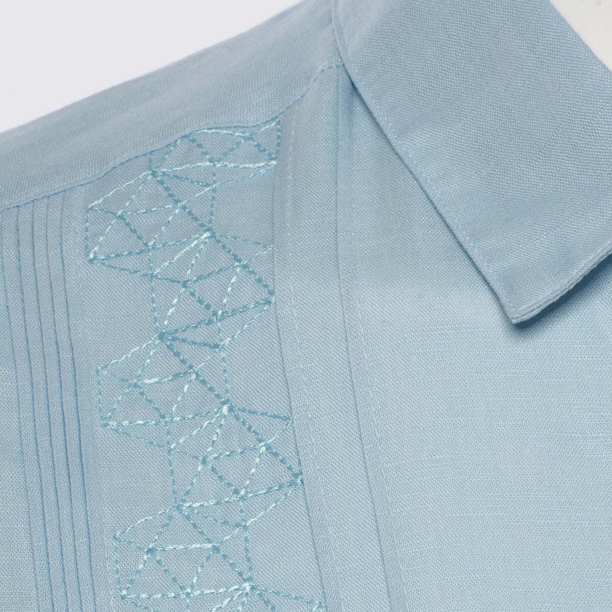 Camisa Manga Larga Azul Costavana