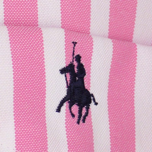 Camisa Manga Larga de Rayas Rosa Polo Club para Caballero