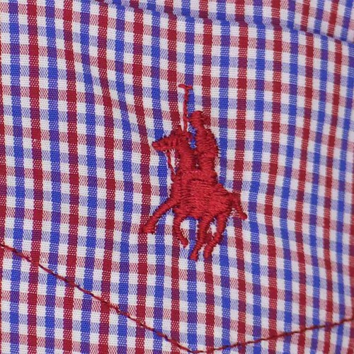 Camisa Manga Larga de Cuadros Rojo Polo Club para Caballero