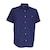 Camisa Manga Corta con Estampado de Palmeras Azul Polo Club para Caballero