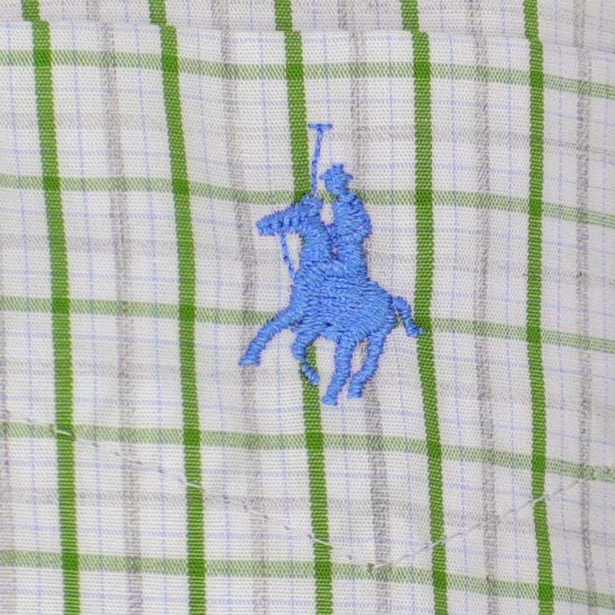 Camisa Manga Corta de Cuadros Verde Polo Club para Caballero