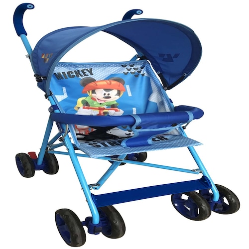 Carriola de Bastón Azul con Barra Mickey Disney