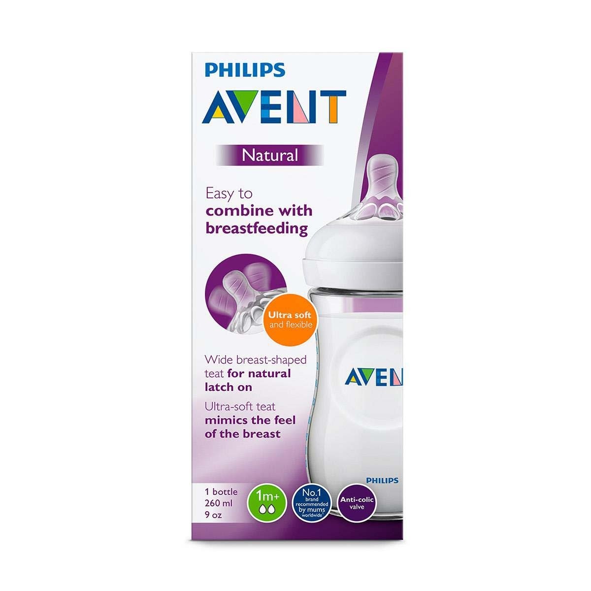 Biberón Avent Natural 9Oz 260Ml