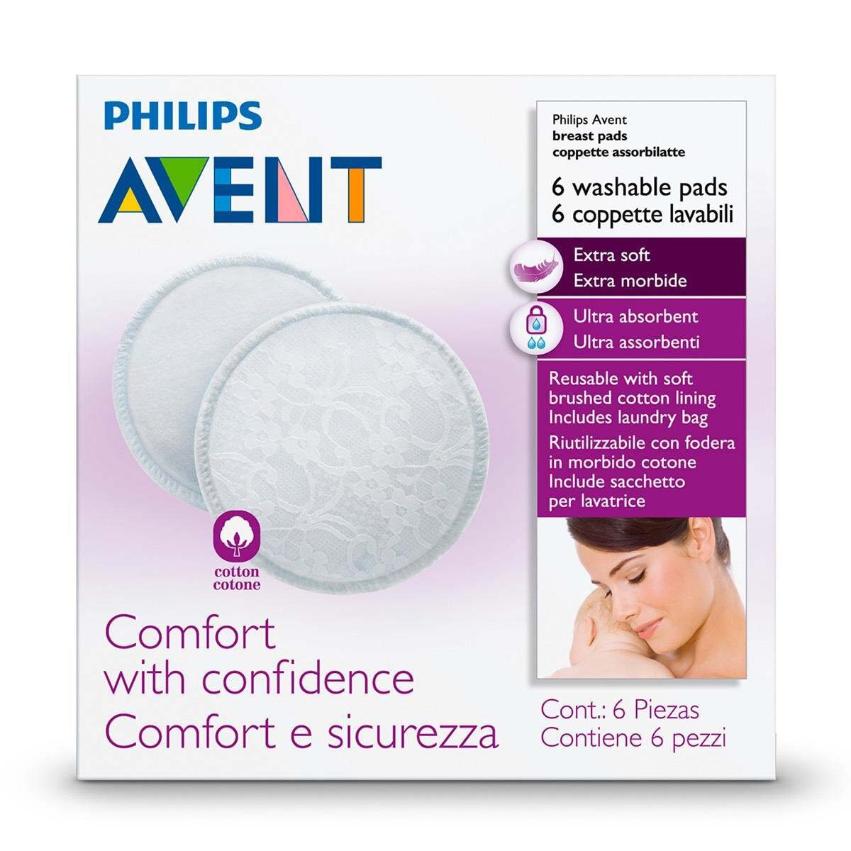 Protectores de Seno Lavables 6 Piezas